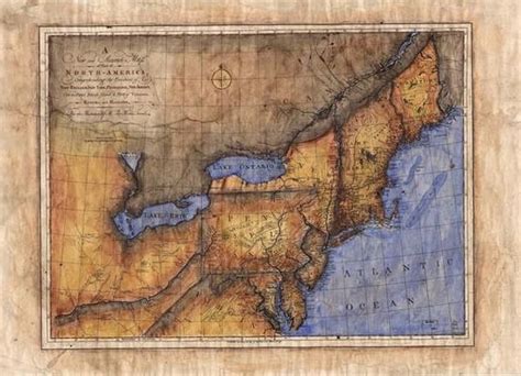 84 New And Accurate Map Of Part Of North America 1771 Etsy Antique