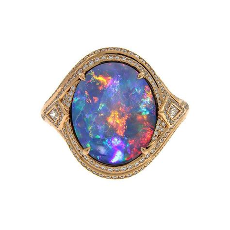 Lightning Ridge Black Opal Ring Kat Florence The Jewellery Editor