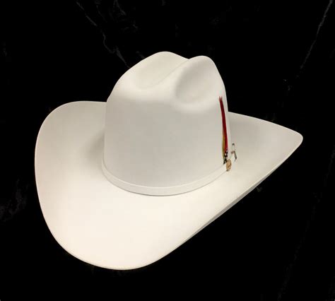 Stetson 100x El Presidente White Fur Felt Cowboy Hat Davids