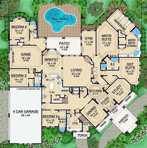 Mira Vista House Plan Luxury Ranch House Plans Ranch House Plans