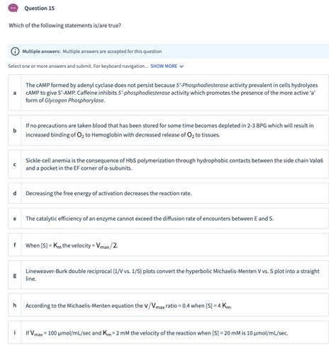 Solved Question 15 Which Of The Following Statements Is Are Chegg Com