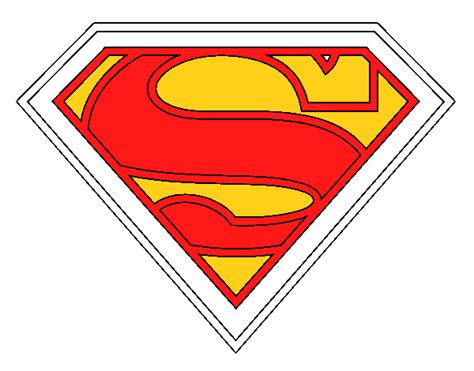 Dibujo De Escudo De Superman Pintado Por En Dibujos Net El D A