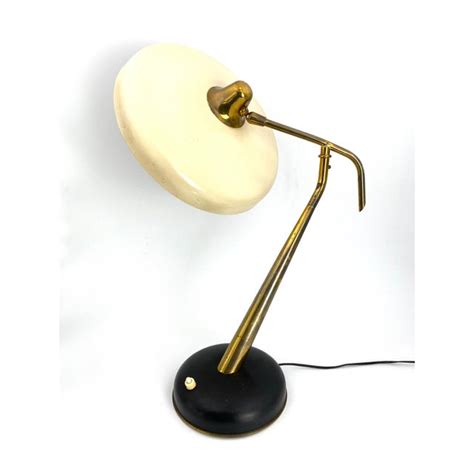 Mid Century Brass Model 331 Executive Desk Lamp By Oscar Torlasco For
