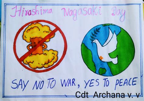 Hiroshima Nagasaki Day Poster India Ncc