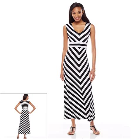 Apt 9® Striped Maxi Dress Womens