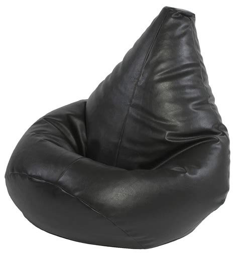 Large Highback Beanbag Faux Leather Filled Beanbags Bean Bag Gaming