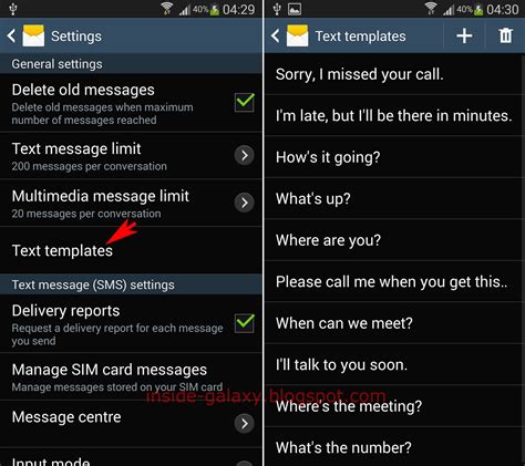 Start date mar 28, 2018. Samsung Galaxy S4: How to Setup and Use Text Templates in ...