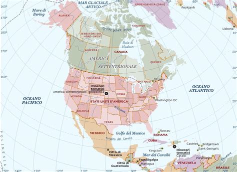 Nord America Carta Geografica Mappa Gratis E Ricette Del Nord America
