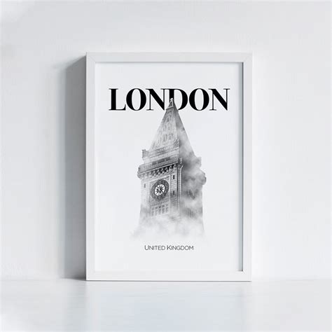 London Poster Big Ben Poster Travel Poster Wall Art Home Etsy