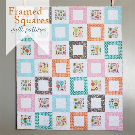 A Bright Corner Framed Squares Free Quilt Pattern