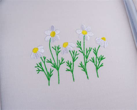 Daisy Embroidery Design Daisies Machine Embroidery Designs Etsy