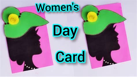 Womens Day Cardwomens Day Craftwomens Day Greeting Cardgreeting