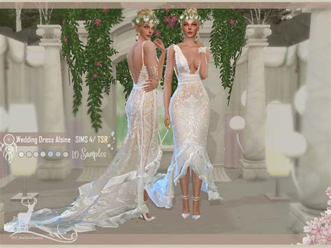 Bohemian Wedding Dress Alsine The Sims 4 Catalog