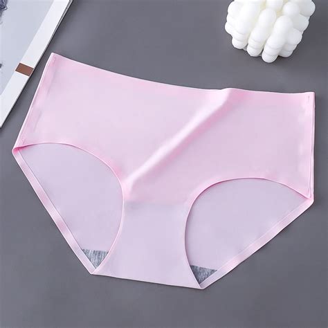 Cod Seamless M Xxl Size Plus Underwear Size Color Panties Breathable Mid Rise Sexy Plus Panty