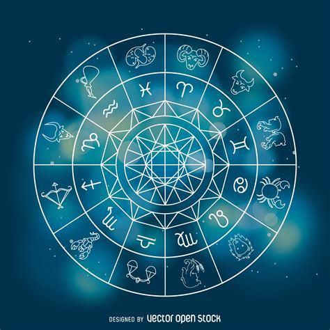 Horoscope Zodiac Signs Illustration Free Vector Constelações Do