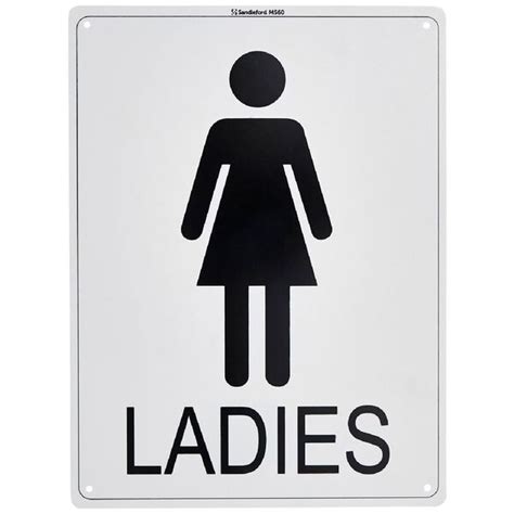 Sandleford Ladies Sign 300 X 225mm Officeworks