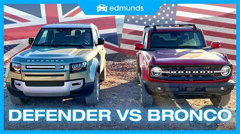 Ford Bronco Vs Land Rover Defender 2 Door Off Road Suv Showdown