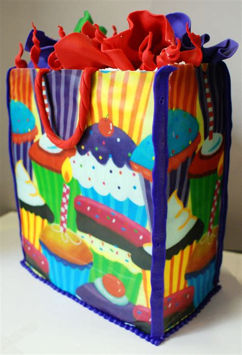 Check spelling or type a new query. Edible Birthday Gift Bag Cake! (With images) | Edible ...