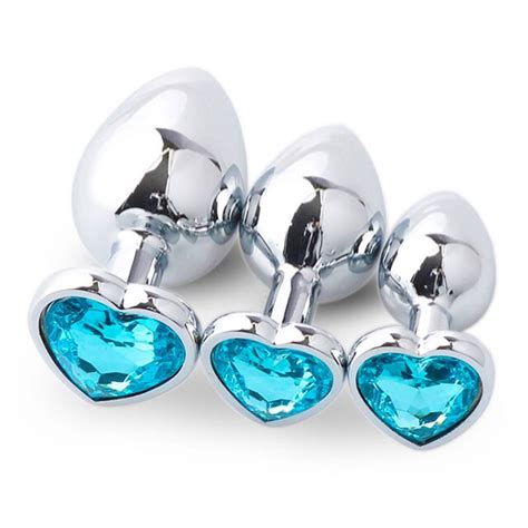 buy 3pcs set luxury metal anal plug heart shaped anal free download nude photo gallery