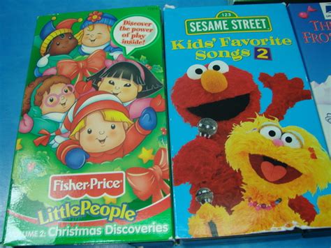 Kids Vhs Lot Fisher Price Veggietales Dragon Tales Sesame Street Dr