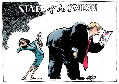 Political Cartoons Trumps State Of The Union Speech