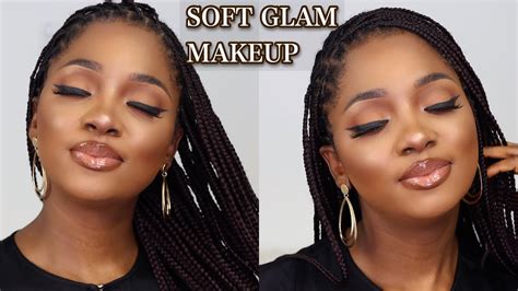 soft glam makeup tutorial for brown dark skin neutral glam makeup tutorial youtube