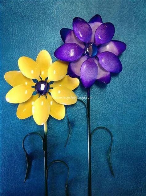 Recyled Plastic Spoons Flowers Plastic Spoon Crafts Spoon Crafts