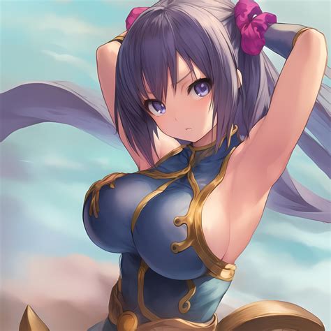 Rule 34 1girls Ai Generated Armpits Arms Behind Head Arms Up Big