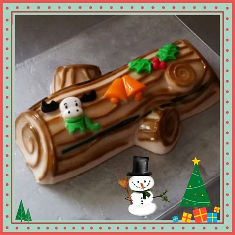 48pcs/set cake tools, it has different shapes and decorations you need. Uncle Rabbit Jelly House: 2015 Christmas Log Cake