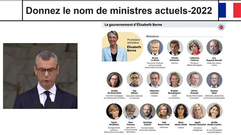 Découvrez la liste des ministres du gouvernement d Elisabeth Borne