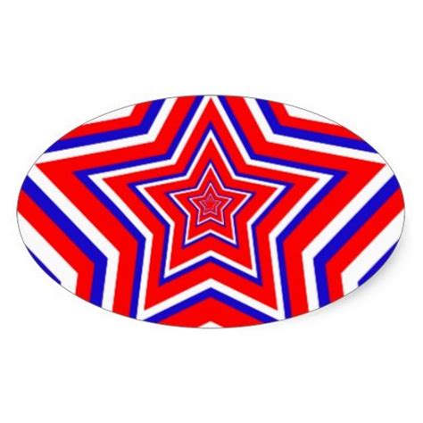 Red White And Blue Star Stickers Red And White Star Ornament Star