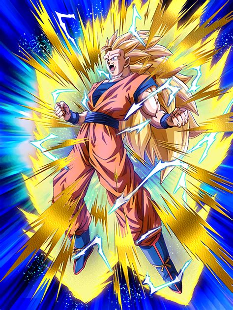 Stunning Metamorphosis Super Saiyan 3 Goku Dragon Ball Z Dokkan