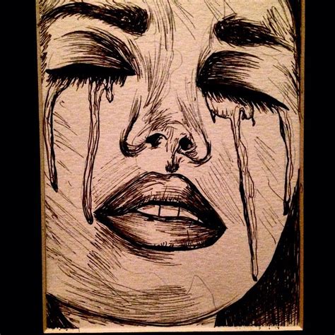Crying Face Drawing Reference Amazing Concept 55 Girl Crying Drawing Images Bodemawasuma
