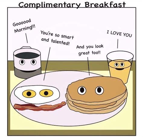 pin by tess cunanan on puns cartoon jokes breakfast puns complimentary breakfast