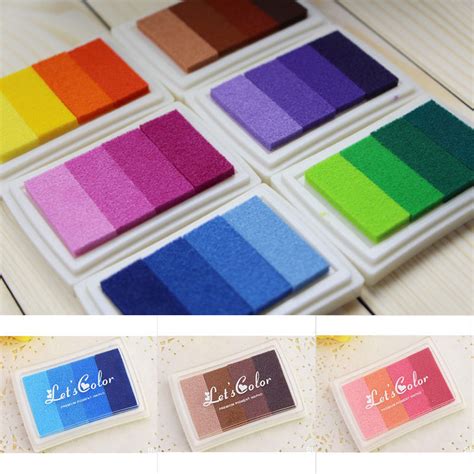 See more ideas about stamp pad, how to draw hands, sketch book. 2pc Gradient Color Ink Pad DIY Oil Stamp Ink pad Multicolor Craft Paper Wood Fabric Office ...