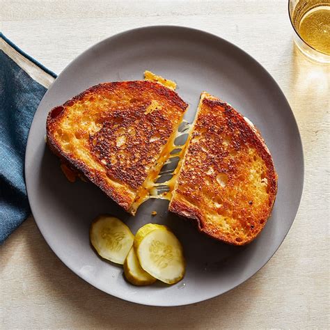 Grilled Cheddar Cheese Sandwiches With Pickles Recipes