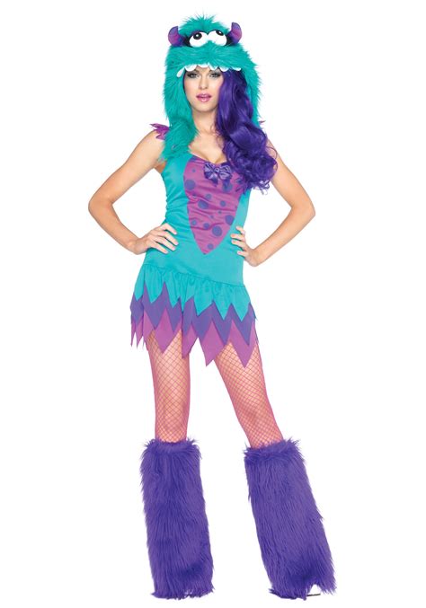 Furry Frankie Womens Monster Costume Sexy Monster Halloween Costumes