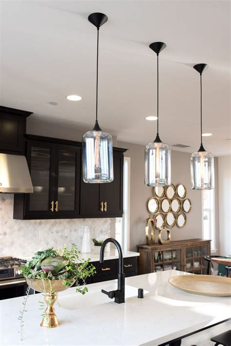 A Classic Black And Gold Kitchen Deserves Classic Pendants Modern