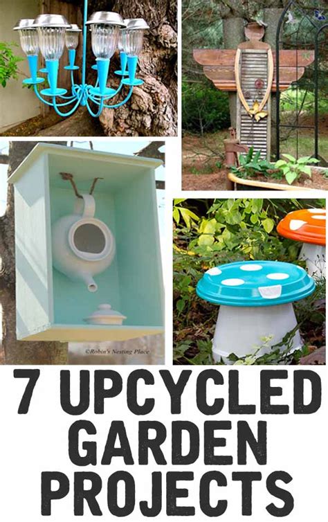 Diy furniture, upcycling furniture, upcycling ideas. 7 Upcycled Garden Projects - The Shabby Creek Cottage