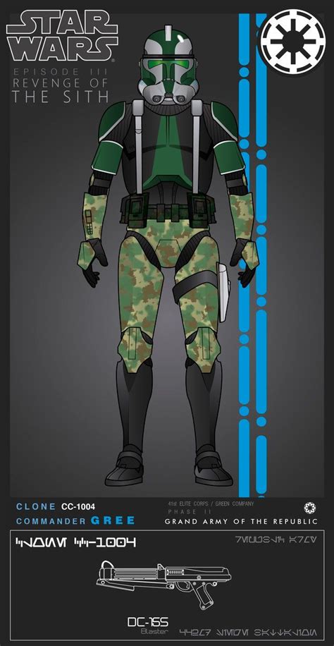 Clone Commander Gree Phase Ii By Efrajoey1 Star Wars Images Star