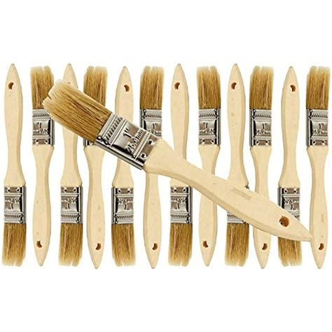 Pro Grade Chip Brush 1 Inch Professional Paint Brushes 12 Pack