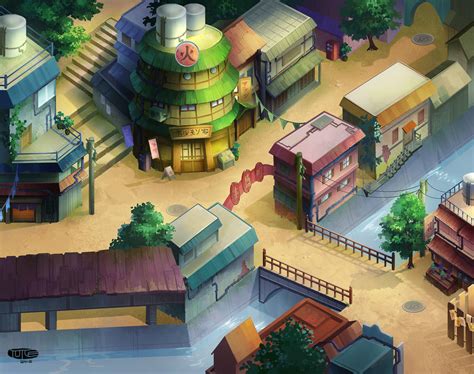 Naruto Town By Phomax On Deviantart