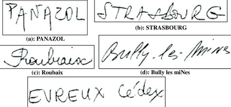 Cursive simply means joined so cursive writing is a style of handwriting that uses continuous strokes to form words. Variability of handwriting styles: Handprinted (a) and (b ...
