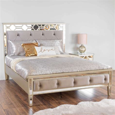 Belgravia King Size Mirrored Bed Frame