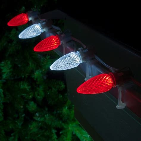 Christmas Lights C9 Cool White Red Opticore Commercial Led