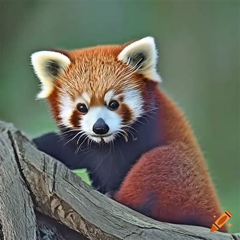 Scared Baby Red Panda On Craiyon