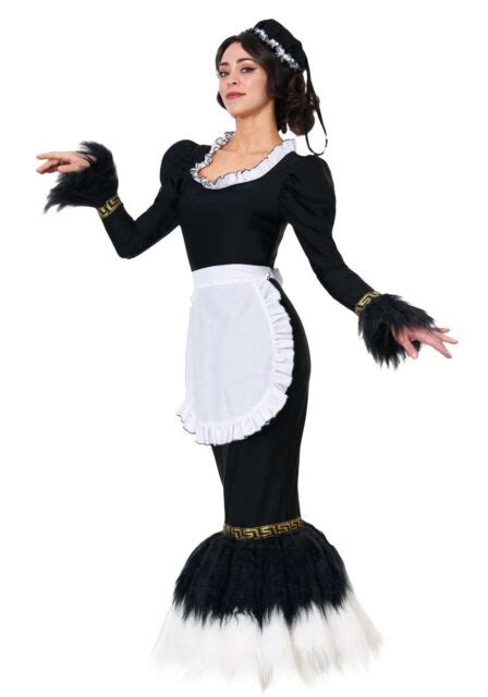 Womens French Maid Feather Costume Size Xl With Defect Ebay