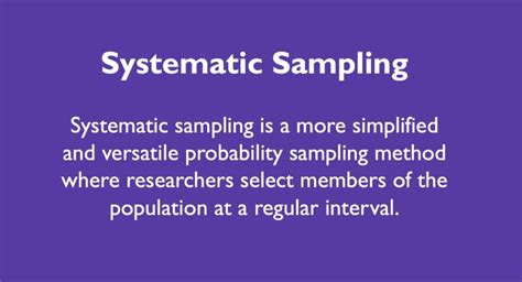 Systematic Sampling Definition Examples