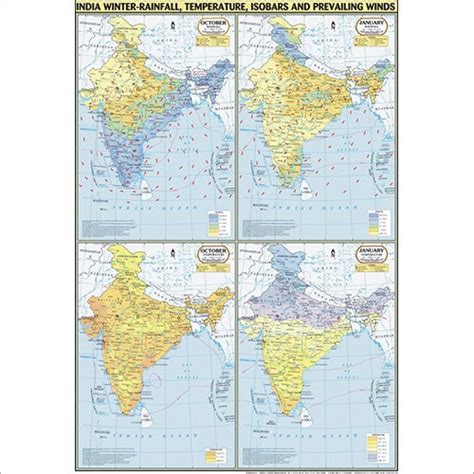 India Winter Map Dimensions X Centimeter Cm At Best Price In Delhi Vidya Chitr Prakashan