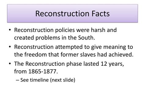 Ppt Reconstruction Americas Unfinished Revolution 1865 1877